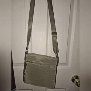 Sleek Olive Crossbody Bag
